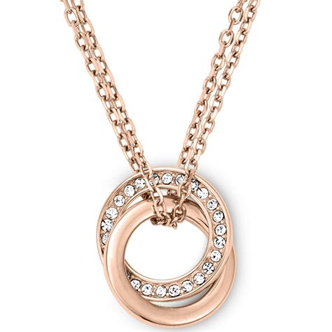 michael kors necklaces rose gold|rose gold necklace for women.